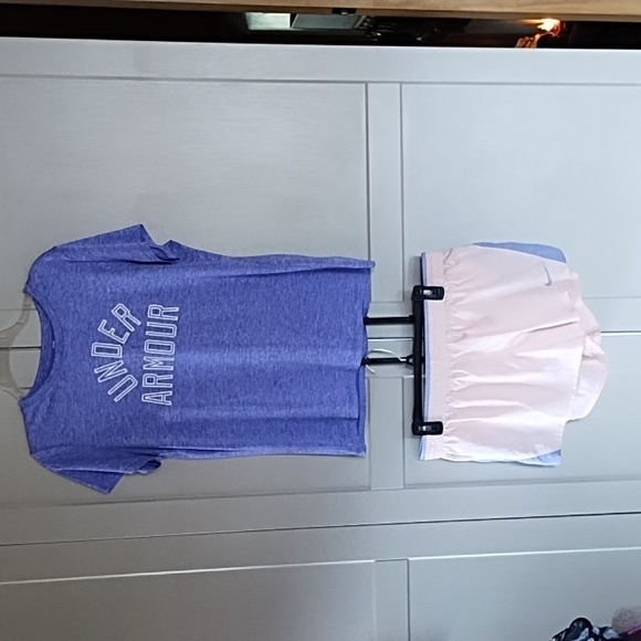 Nike Pants - Nike Women's Athletic Shorts W Under Armour Shirt Set Xl Shorts, Large Shirt